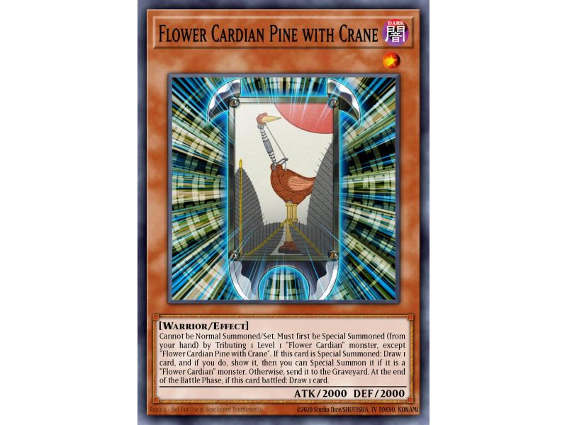 Flower Cardian Pine with Crane (Ultra Rare)