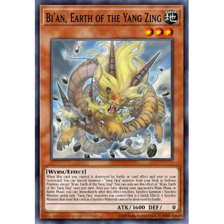 Bi'an, Earth of the Yang Zing (Super Rare)