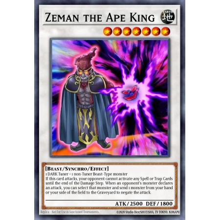 Zeman the Ape King (Super Rare)