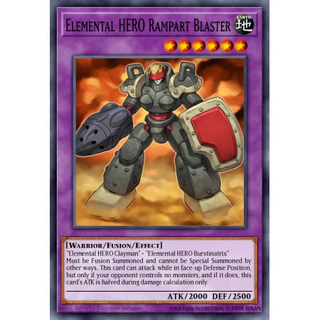 Elemental HERO Rampart Blaster (Rare)