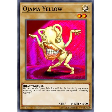 Ojama Yellow (Duel Terminal Normal Parallel Rare)
