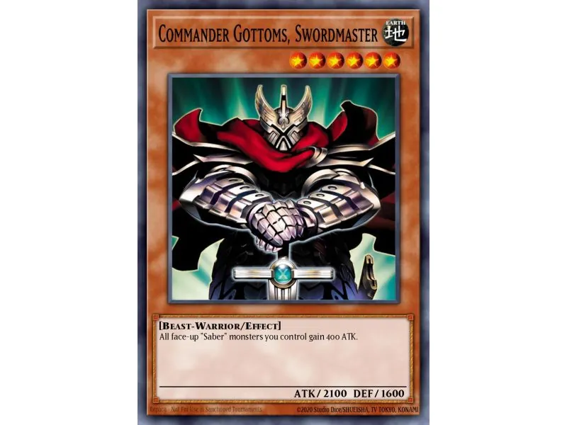 Commander Gottoms, Swordmaster (Duel Terminal Super Parallel Rare)