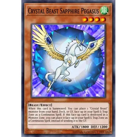 Crystal Beast Sapphire Pegasus (Duel Terminal Normal Parallel Rare)