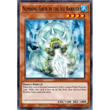 Numbing Grub in the Ice Barrier (Duel Terminal Rare Parallel Rare)