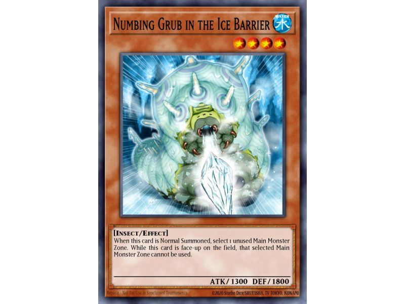 Numbing Grub in the Ice Barrier (Duel Terminal Rare Parallel Rare)