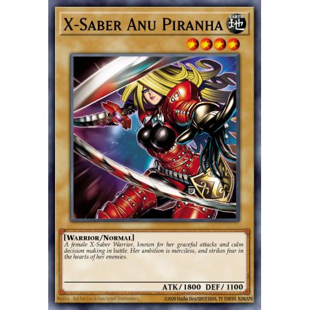X-Saber Anu Piranha (Duel Terminal Normal Parallel Rare)