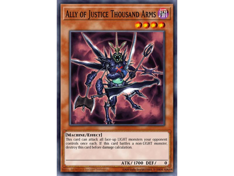 Ally of Justice Thousand Arms (Duel Terminal Normal Parallel Rare)