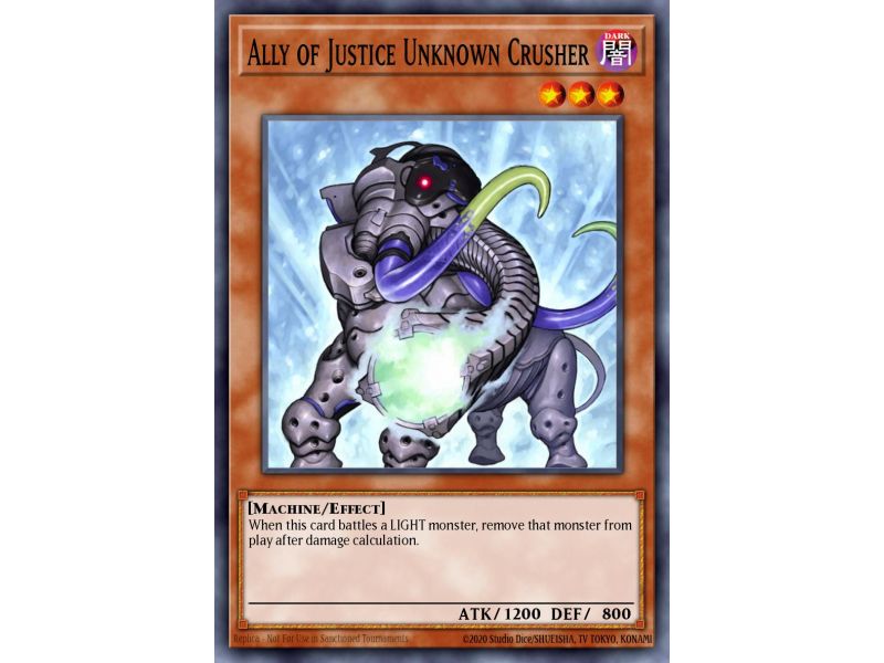 Ally of Justice Unknown Crusher (Duel Terminal Rare Parallel Rare)