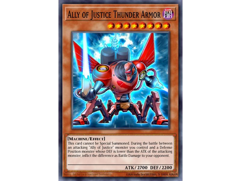 Ally of Justice Thunder Armor (Duel Terminal Rare Parallel Rare)