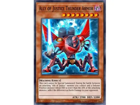 Ally of Justice Thunder Armor (Duel Terminal Rare Parallel Rare)