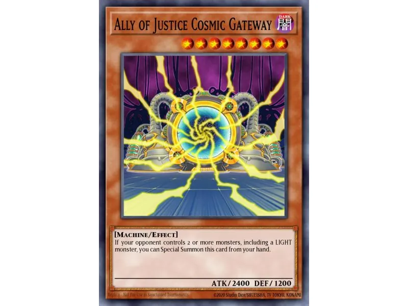 Ally of Justice Cosmic Gateway (Duel Terminal Super Parallel Rare)
