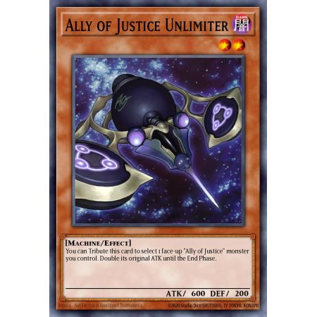 Ally of Justice Unlimiter (Duel Terminal Normal Parallel Rare)