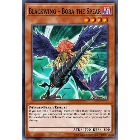 Blackwing - Bora the Spear (Duel Terminal Normal Parallel Rare)