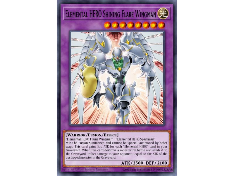 Elemental HERO Shining Flare Wingman (Duel Terminal Rare Parallel Rare)
