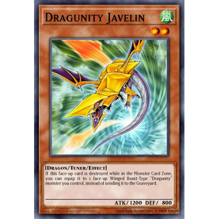 Dragunity Javelin (Duel Terminal Normal Parallel Rare)