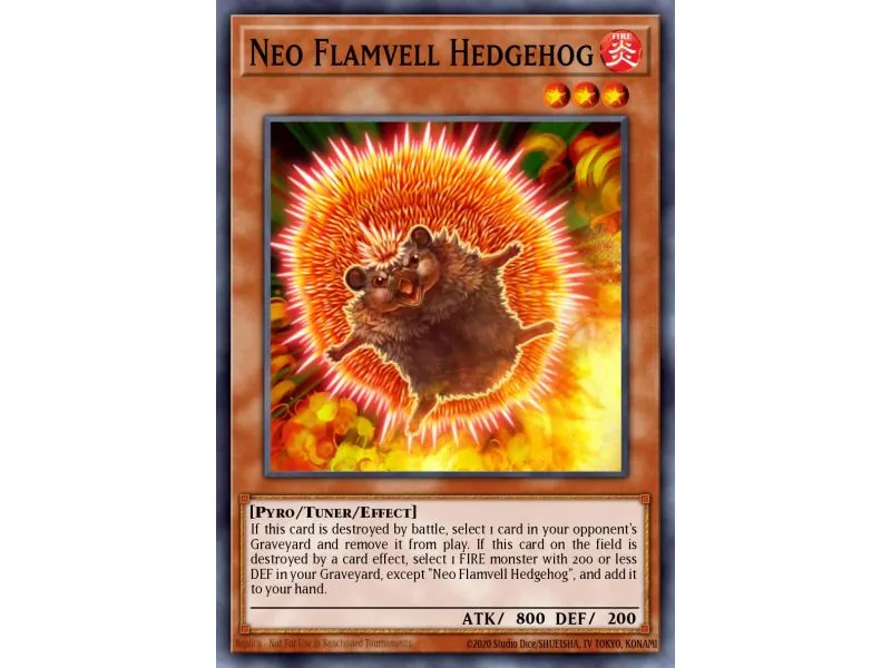 Neo Flamvell Hedgehog (Duel Terminal Rare Parallel Rare)