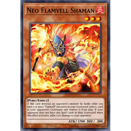 Neo Flamvell Shaman (Duel Terminal Normal Parallel Rare)