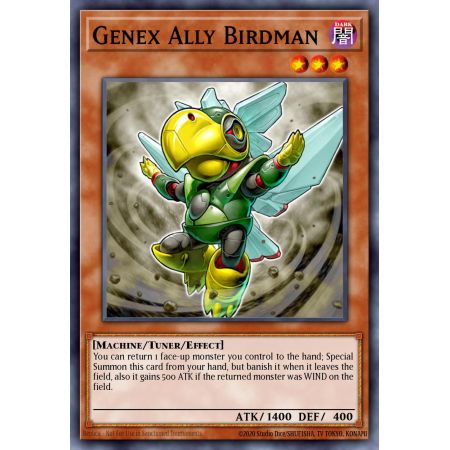 Genex Ally Birdman (Duel Terminal Normal Parallel Rare)
