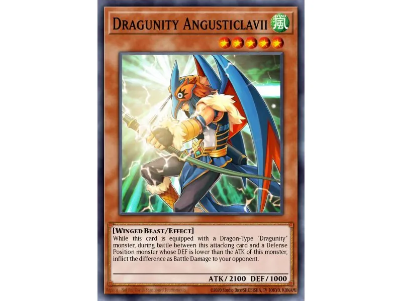 Dragunity Angusticlavii (Duel Terminal Normal Parallel Rare)