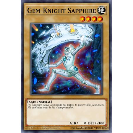 Gem-Knight Sapphire (Duel Terminal Normal Parallel Rare)