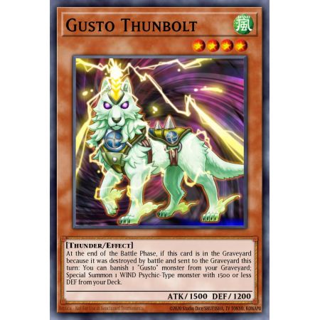 Gusto Thunbolt (Duel Terminal Normal Parallel Rare)