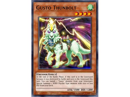 Gusto Thunbolt (Duel Terminal Normal Parallel Rare)