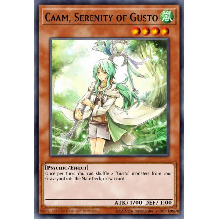 Caam, Serenity of Gusto (Duel Terminal Super Parallel Rare)