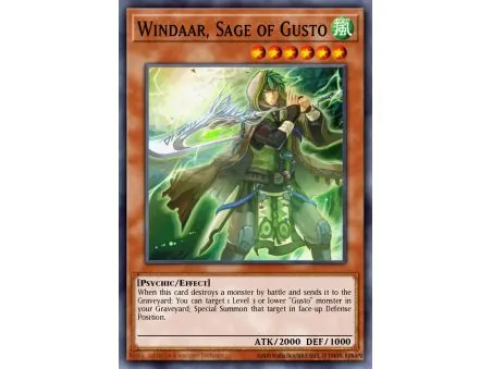 Windaar, Sage of Gusto (Duel Terminal Rare Parallel Rare)