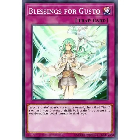 Blessings for Gusto (Duel Terminal Normal Parallel Rare)