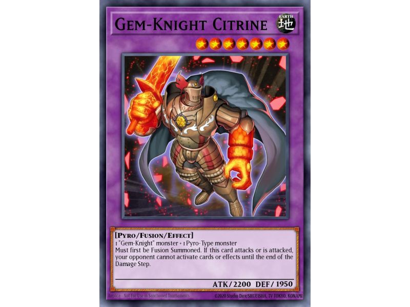 Gem-Knight Citrine (Duel Terminal Super Parallel Rare)