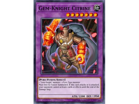 Gem-Knight Citrine (Duel Terminal Super Parallel Rare)