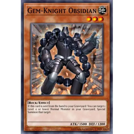 Gem-Knight Obsidian (Duel Terminal Rare Parallel Rare)