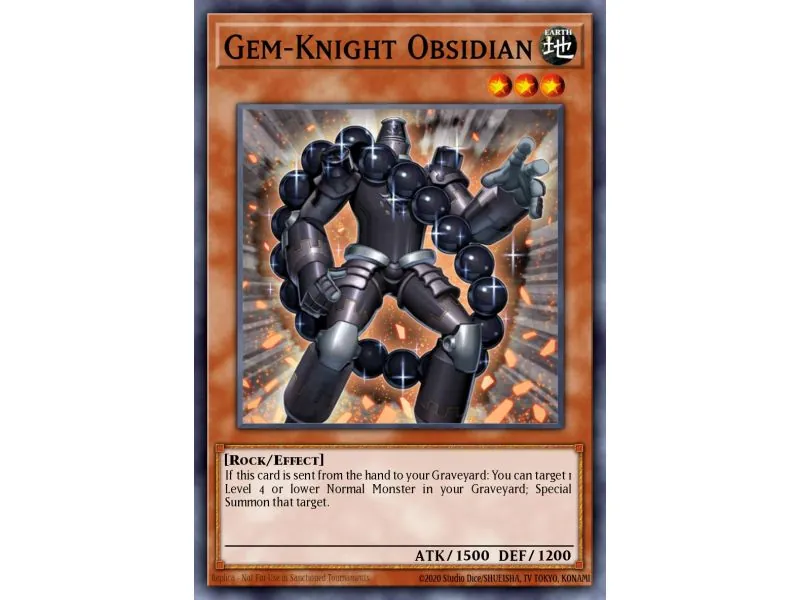 Gem-Knight Obsidian (Duel Terminal Rare Parallel Rare)