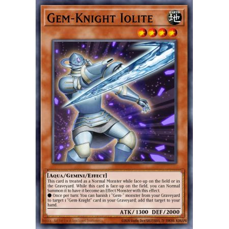Gem-Knight Iolite (Duel Terminal Normal Parallel Rare)