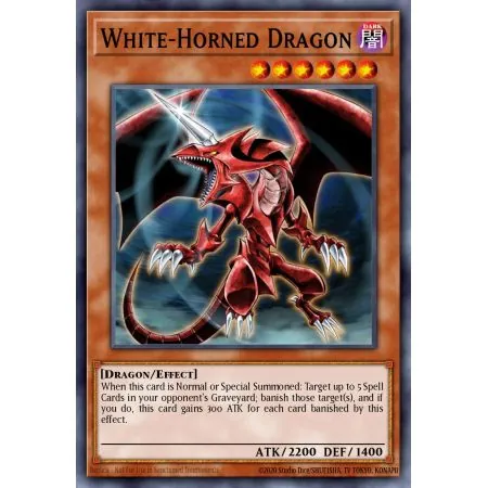 White-Horned Dragon (Duel Terminal Rare Parallel Rare)