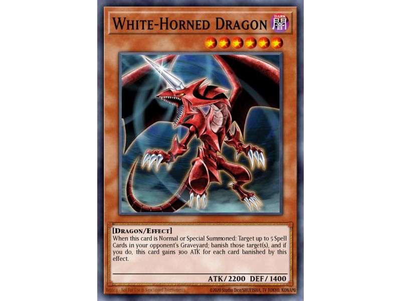 White-Horned Dragon (Duel Terminal Rare Parallel Rare)