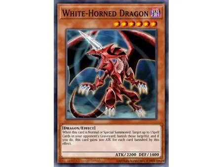 White-Horned Dragon (Duel Terminal Rare Parallel Rare)
