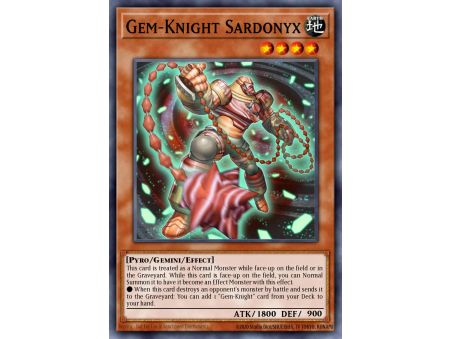 Gem-Knight Sardonyx (Duel Terminal Normal Parallel Rare)