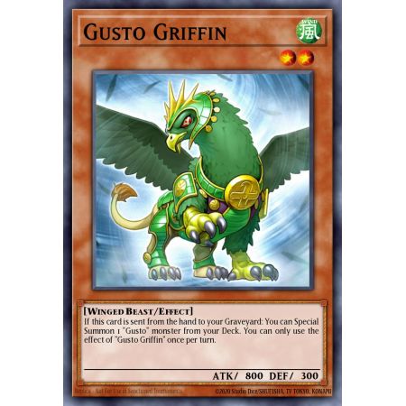Gusto Griffin (Duel Terminal Normal Parallel Rare)