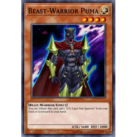 Beast-Warrior Puma (Duel Terminal Normal Parallel Rare)
