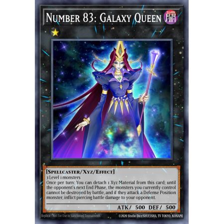 Number 83: Galaxy Queen (Duel Terminal Normal Parallel Rare)