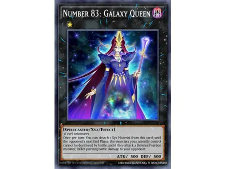 Number 83: Galaxy Queen (Duel Terminal Normal Parallel Rare)