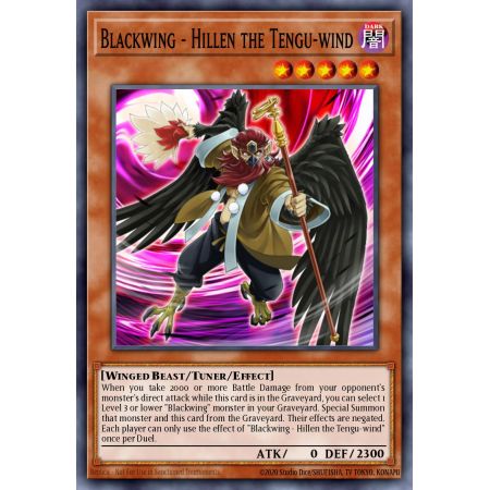 Blackwing - Hillen the Tengu-wind (Super Rare)