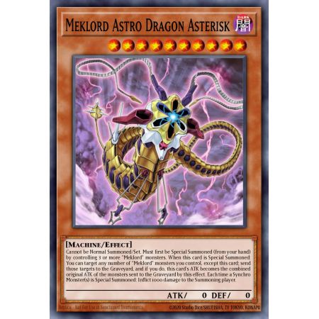 Meklord Astro Dragon Asterisk (Super Rare)