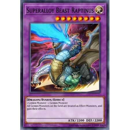 Superalloy Beast Raptinus (Common)