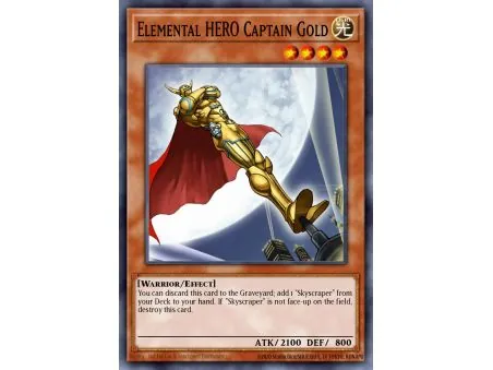 Elemental HERO Captain Gold (Gold Rare)