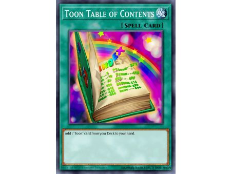 Toon Table of Contents (Gold Rare)