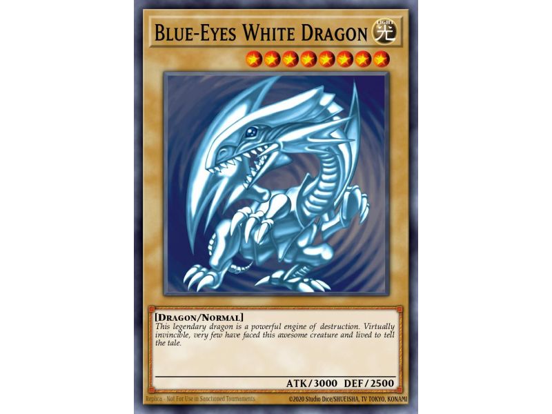 Blue-Eyes White Dragon (Ghost/Gold Rare)