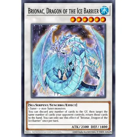 Brionac, Dragon of the Ice Barrier (Gold Rare)