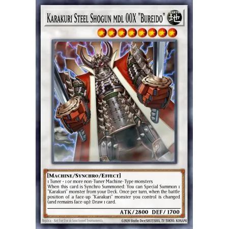Karakuri Steel Shogun mdl 00X "Bureido" (Gold Rare)